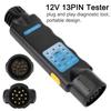 13 Pin Trailer Tester 12V Adapter Diagnostic Tools Wiring Check Light Test Plug Socket Car Truck Caravan Accessories Universal