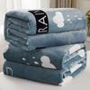 Flannel Coral Fleece Blanket for All Seasons - Air Conditioning & Winter Use