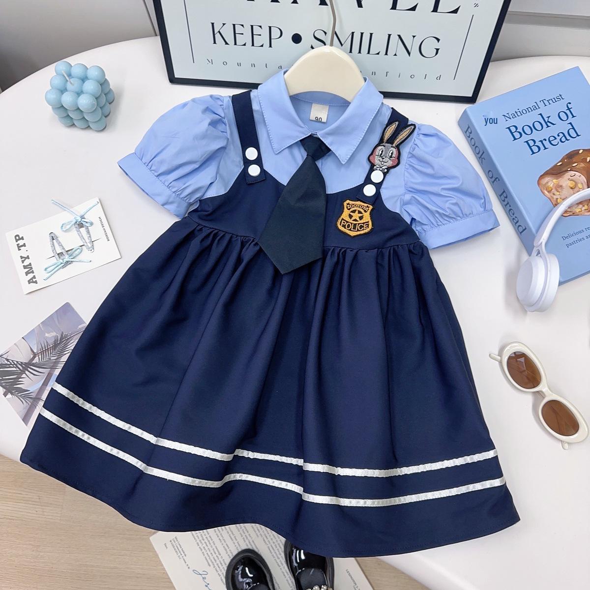 Летнее платье принцессы для девочек: Джуди Двухпредметное платье с галстуком Size 140