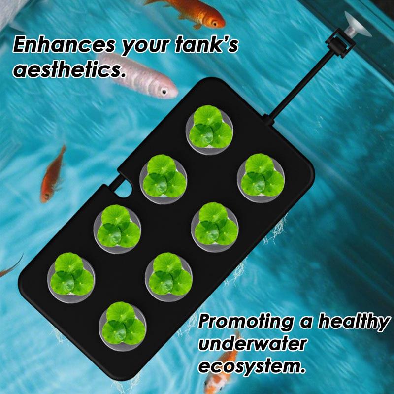 Fish Tank Plant Holder Suction Cup Floating Aquarium Plant Cup Stand With Sponge Heavy Duty Fish Tank Accessories For Hydroponic