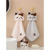 1pc Cute Cartoon Cat Hand Towel - Towel For Bathroom And Kitchen - Absorbent And Dual-Use Wipe Towel Home Bathroom Decor Summer