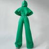 Women's Casual Hoodie and Wide Leg Pants Set , 8 Color Options