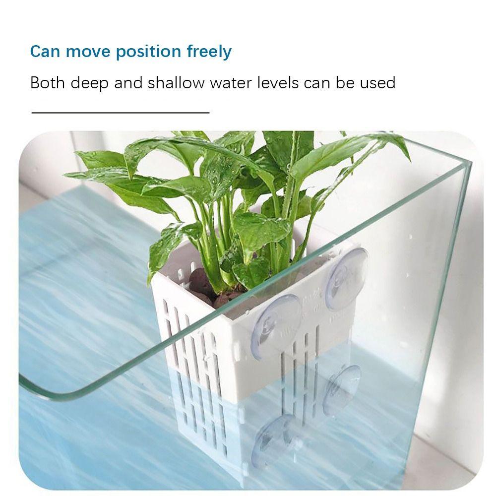 Aquascape Decoration Fish Tank Hydroponic Planting Basket Aquatic Pot Planter  Planted Tank