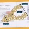 1pcs Chinese Knot Buttons Gold Wire Trapezoidal Buttons for Dresses Dance Clothes Decorative Buckles 16.5CM*17CM