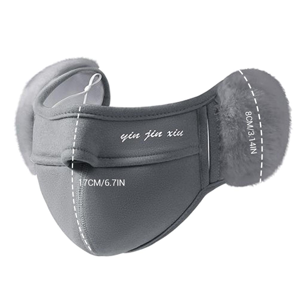 Woman Winter Mouth Cover with Earmuffs Womens Winter Warm Windproof Mask for Cycling Bicycle Motorcycle