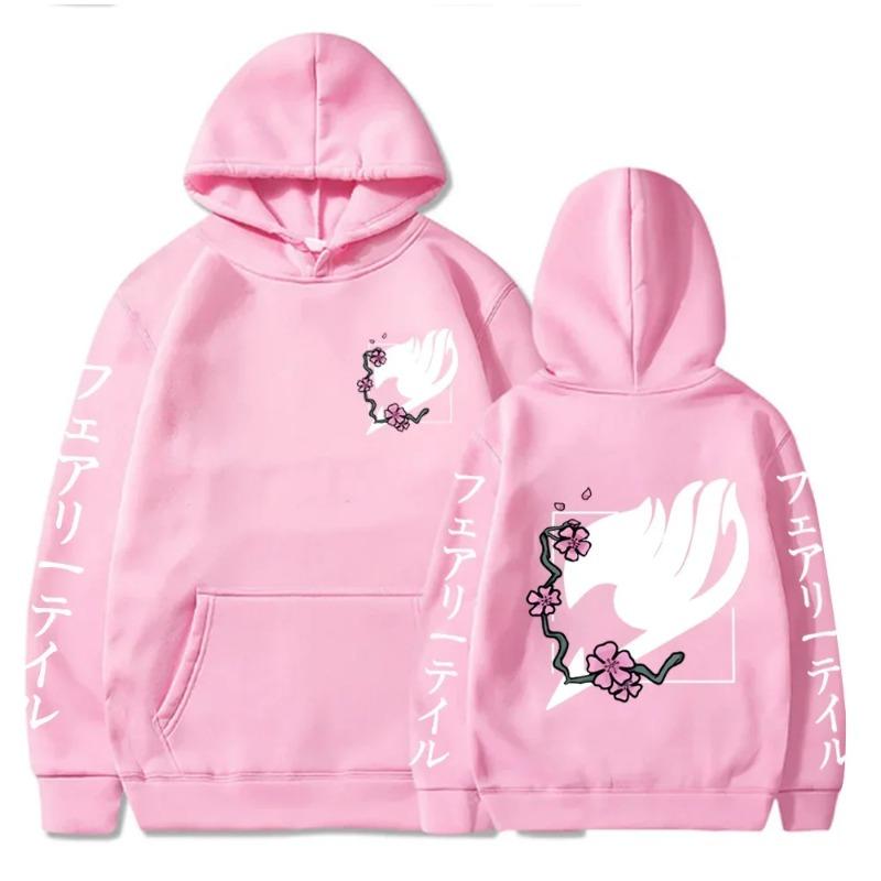 Anime Fairy Tail Clothes Autumn Fleece Manga Hoodies Casual Loose Sweatshirt Long Sleeve Streetwear Unisex Pullover
