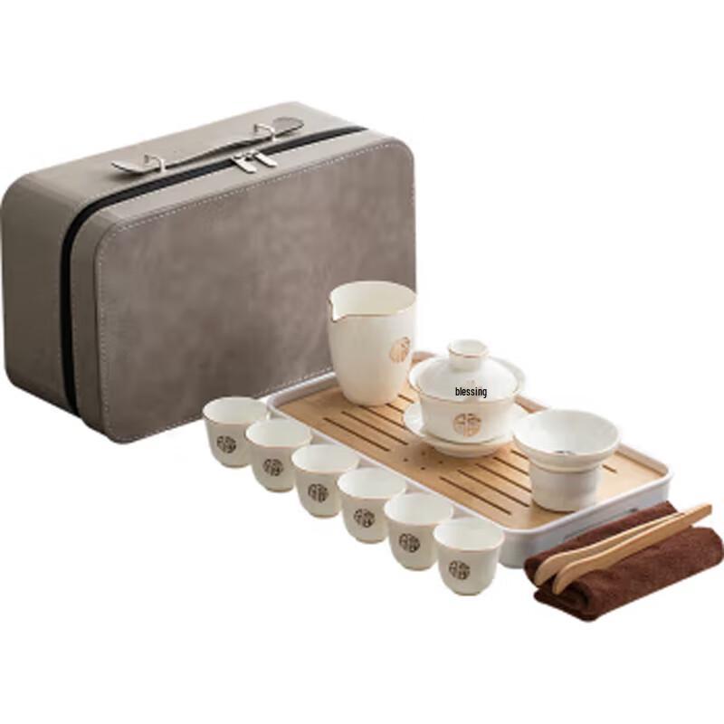 

Tao Ding Xuan Jin Fu White Porcelain Tea Set