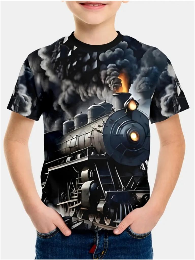 T-shirt Estive per T-shirt Grafiche Stampa 3D Manica Corta da Esterno Abbigliamento Bambino Ragazzo