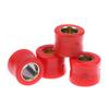4Pcs 10/12Mm Motorcycle Front/Rear Shock Absorber Rubber Buffer Rubber Red Shock Absorber Bumper Block Sleeve Cushion Rubber