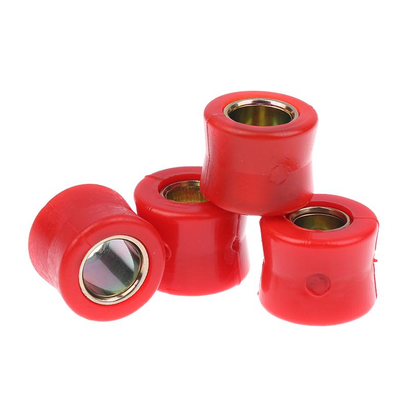4Pcs 10/12Mm Motorcycle Front/Rear Shock Absorber Rubber Buffer Rubber Red Shock Absorber Bumper Block Sleeve Cushion Rubber