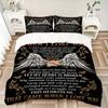 3pcs Angel Wings Memorial Poster Duvet Cover Set, Cover For Bedroom Guest Room (1 Duvet Cover + 2 Pillowcase, Without Quilt),  yy250922192