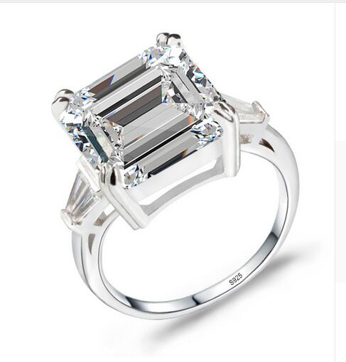 Solitaire 1ct Lab Diamond Ring 100% Real 925 sterling silver Engagement Wedding band Rings for Women men Party Jewelry