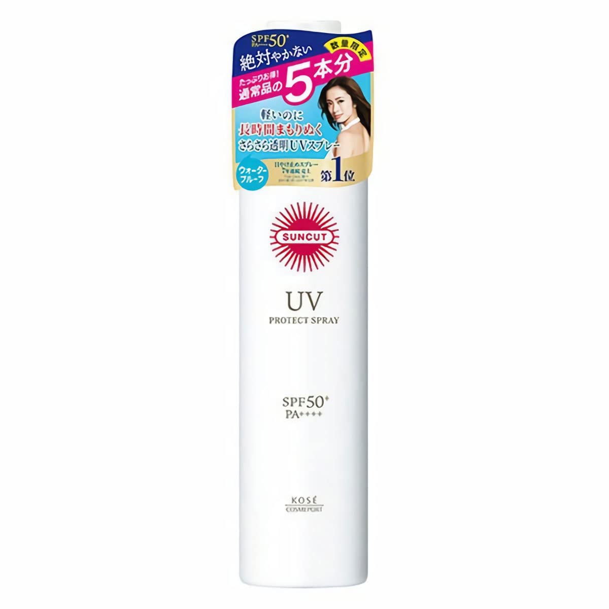 Suncut Protect UV Sunscreen King SPF Water KOSE Spray, Size, 300g, 50+, PA++++, Resistant,
