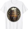 Vintage Oktoberfest Beer Barrel Graphic Tee T-Shirt
