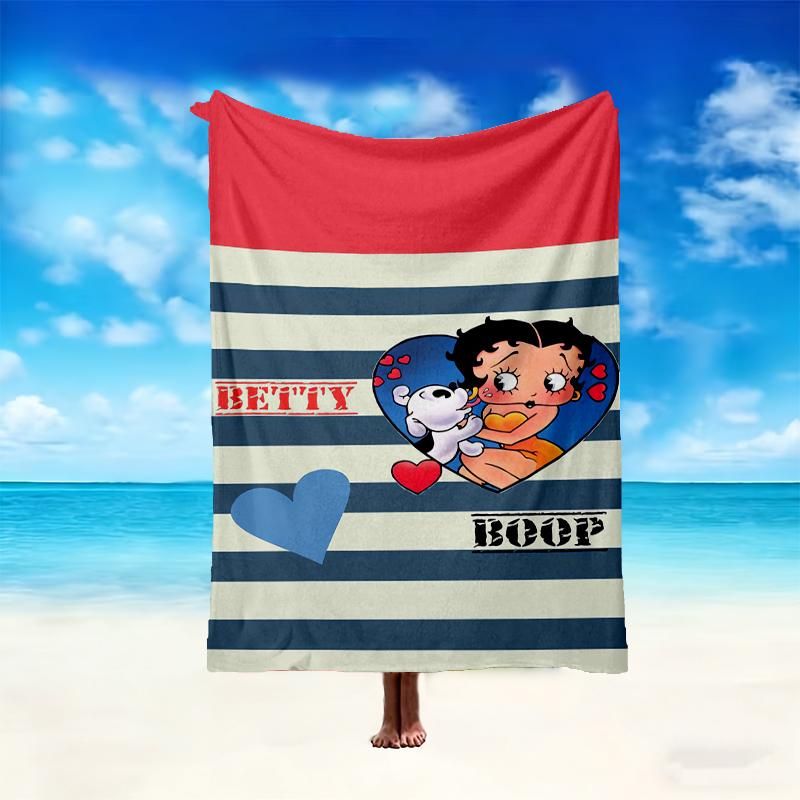 1pc Snug Betty Boop Blanket, Lightweight & Durable Print Blanket, Perfect for Home, Couch, Bed, Picnic, Travel, Office