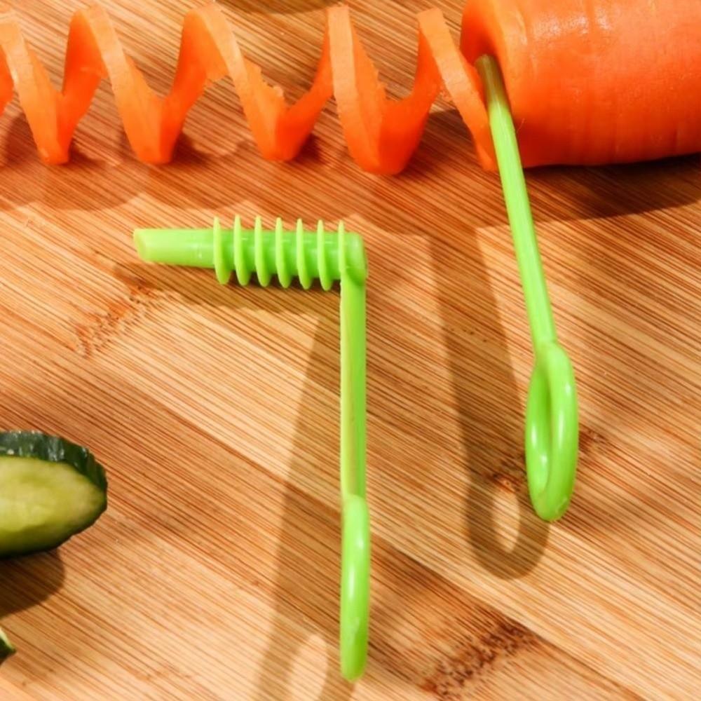 Stainless Steel Cucumber Spiral Slicer Multifunctional Carrot Slicer Cutter  Vegetable Preparation