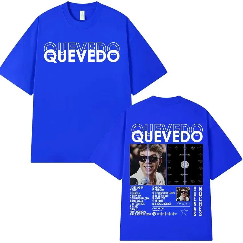 Rapper Quevedo Tour 2025 Graphic T Shirt Unisexs Vintage Fashion Short Sleeve Tshirts Hip Hop Oversized Cotton Tshirt Streetwear