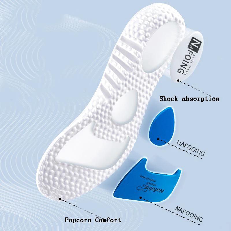 Sport Insoles for Shoes Sole Shock Absorption Deodorant Breathable Cushion Running Insoles For Feet Man Women Massage Care Pads