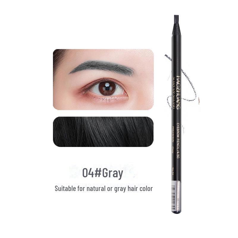 Waterproof White Eyebrow Pencil with Embroidery Positioning, Frame Setting, Non-Fading, and Smudge-Free White Eyeliner.