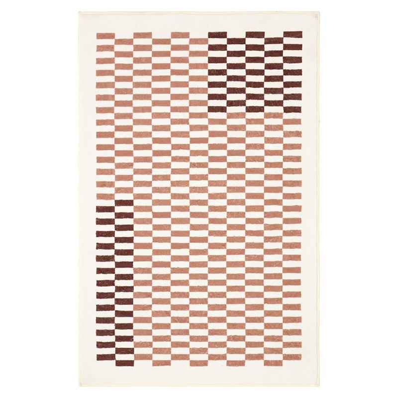 Modern Style Carpets for Living Room Large Area Bedroom Decor Plaid Carpet Thick Washable Lounge Floor Mat Fluffy Soft Study Rug