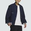 Adidas Casual Baseball Collar Striped Cotton Jacket Men Outerwear Legend-Ink-Blue White IZ1602