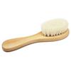Drop Shipping Wooden Handle Super Soft Goat Bristles Baby Hair Brush for Newborns Toddlers