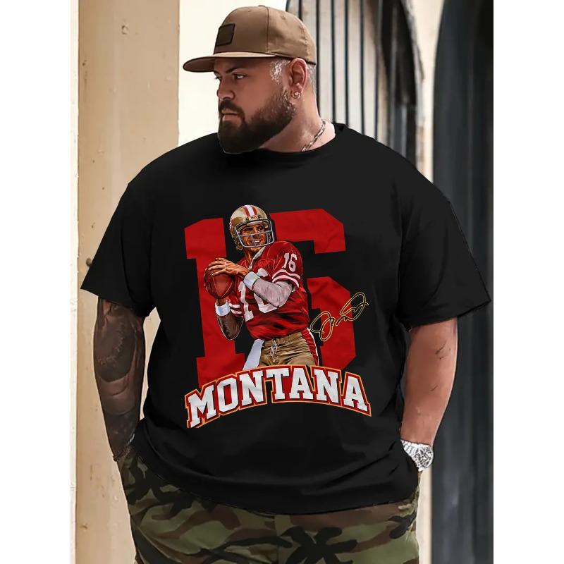 

Мужская ретро футболка с коротким рукавом и креативным принтом из букв, повседневная, для фитнеса, бега и ежедневной носки, отличный подарок для друзей S чёрный