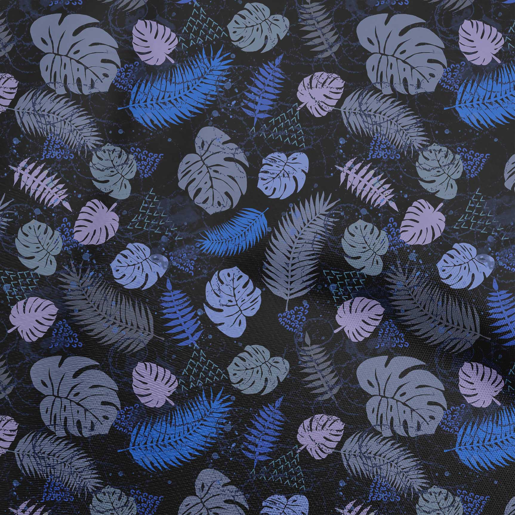 

oneOone Бавовняна флекс сіра тканина Сукня з тропічного листя Тканина Тканина з принтом у дворі 40 дюймів 42 Inch Wide - Viscose Chiffon королівський синій колір