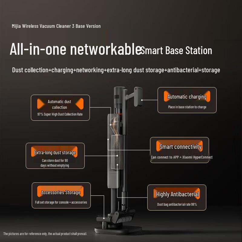Xiaomi MI Wireless Vacuum Cleaner 3 Base Station Edition CN plug (adapter included)
