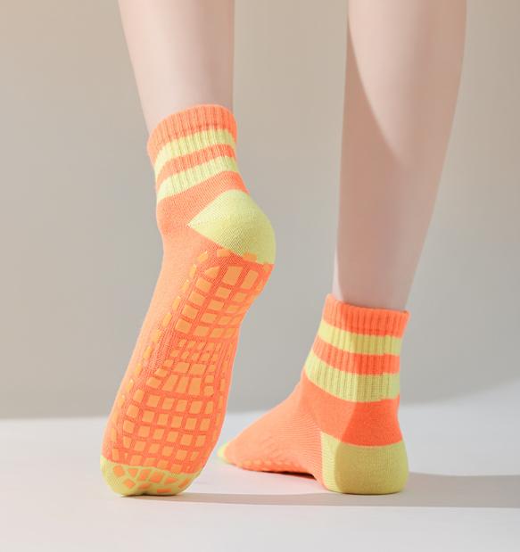 5 Paare/Set Damen Rutschfeste Baumwollsocken Damen Kinder Sommer Lustige Trampolin Yoga Anti-Rutsch Knöchel Kurze Socken