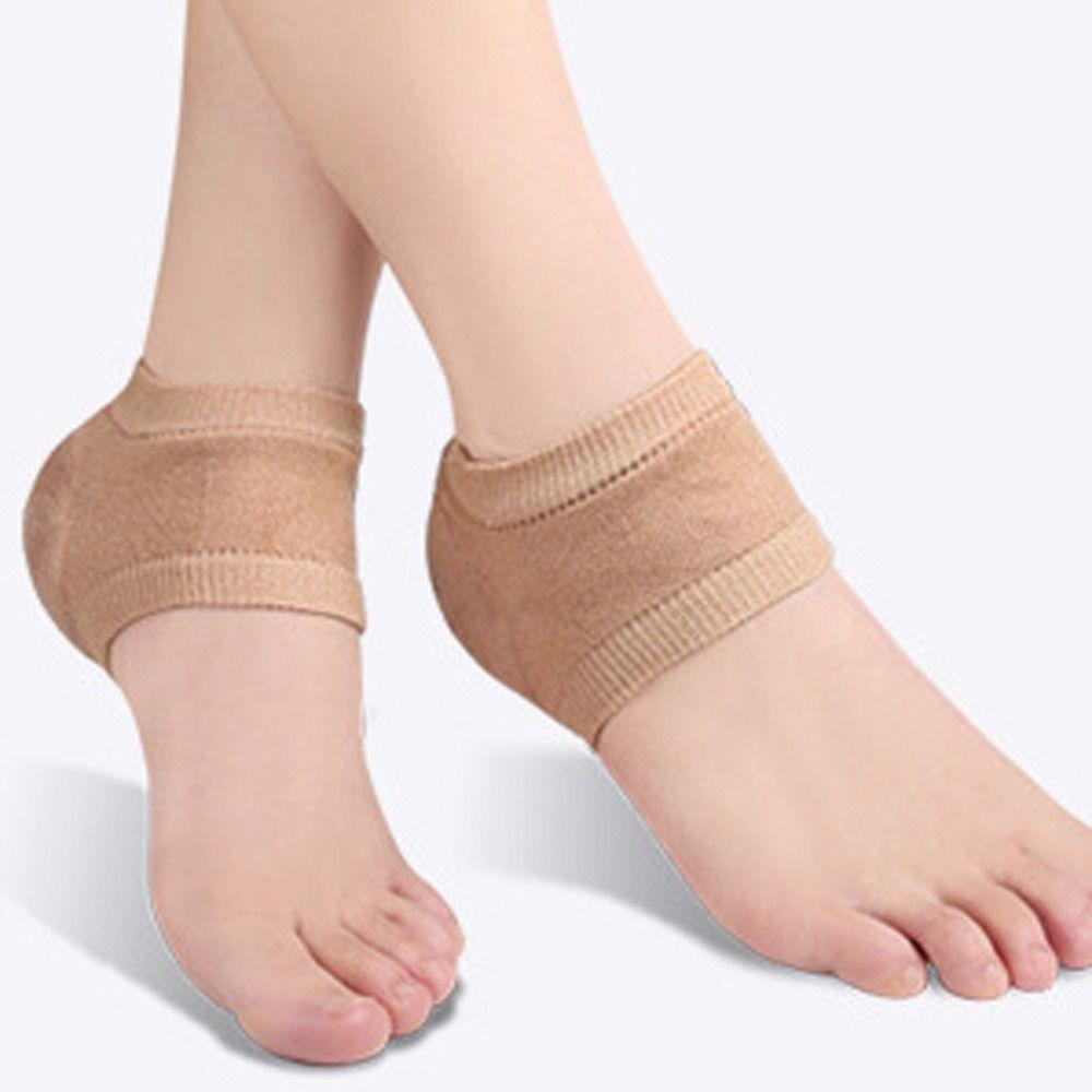 Fasciitis Support Moisturizing Female Socks Silicone Heel Pads Gel Heel Protector Half-yard Socks