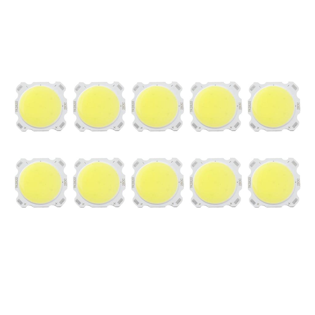 10pcs Round COB 3W High Power LED Chip Bulb Lamp Light Warm White