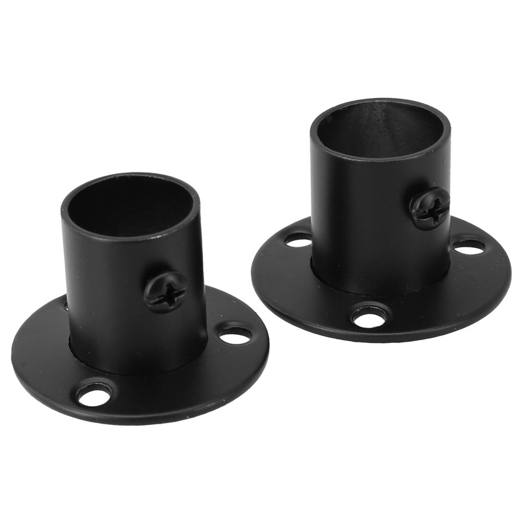 2 Stück/Set Edelstahlrohrhalterung Rohrunterstützung Flanschsitz Für Kleiderschrank Hängeschiene Stange Stange Sockel Endhalter 19mm-32mm
