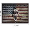 Hijie Baseball Poster Canvas Wall Art for Living Room Bedroom Home Decor, Baseball Life Lessons Motivational Canvas Print Painting 12x15 Inch