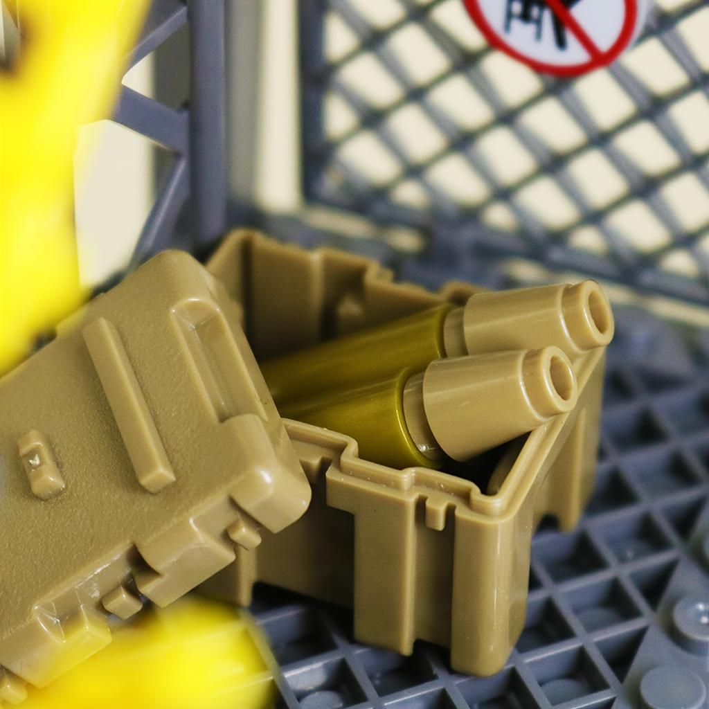 Militärbasis-Bausteinset mit kleinen Partikeln - Militärbauszene-Modell einer Militärbasis, ideales Geschenk
