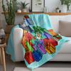 Christmas Throw Blanket Cozy Gift Wrapping Holiday Decor Festive Home Decor Room Decor Unique Gift Idea Personalized Gift Novelt