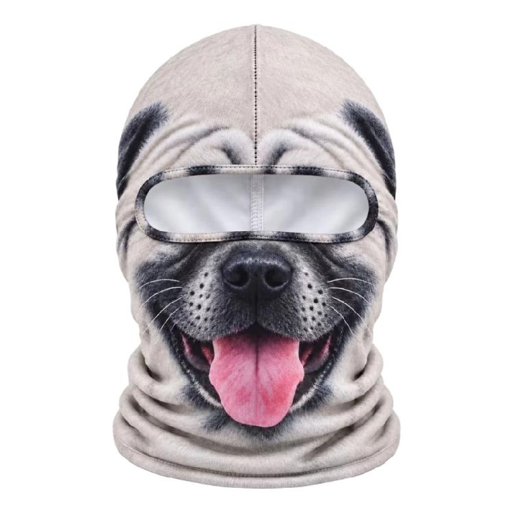Fleece-Stoff Sturmhaube Skimaske mit 3D-Charaktergesicht, Warmer Kopf- und Nackenschutz für Outdoor-Sportarten und Kostümwear
