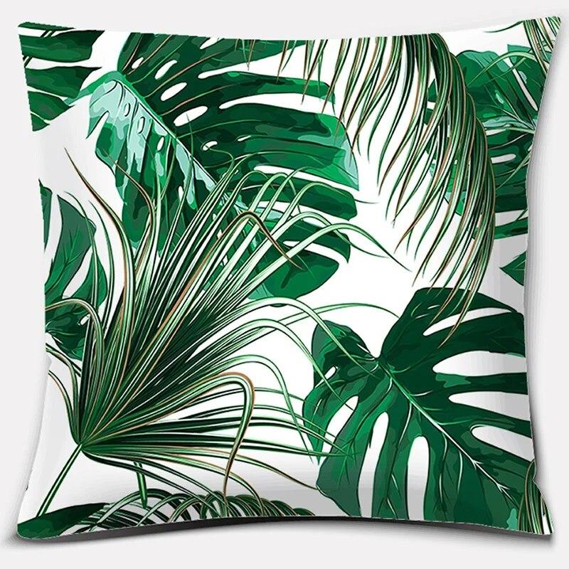 

Подушка с тропическим банановым листом, подарок для дома и офиса, украшение для спальни, дивана, автомобиля, наволочка 45x45cm