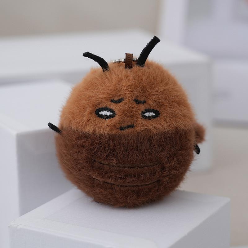

Cuddly And Soft Plush Cockroach Figurine Perfect For Backpack Charm And Holder Key White Eyes
