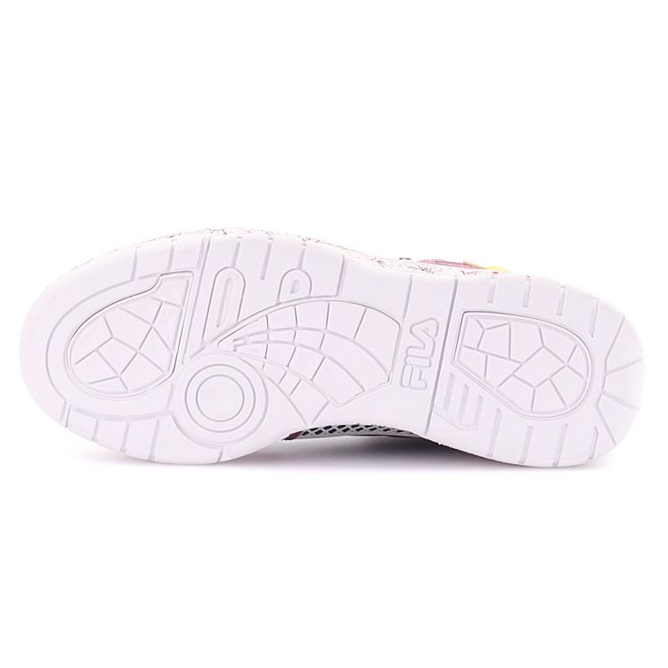 Fila Fusion Teratach Dämpfung Mid-Top Retro Basketballschuhe Damen Sneaker Blau Lila T12W131205FCD