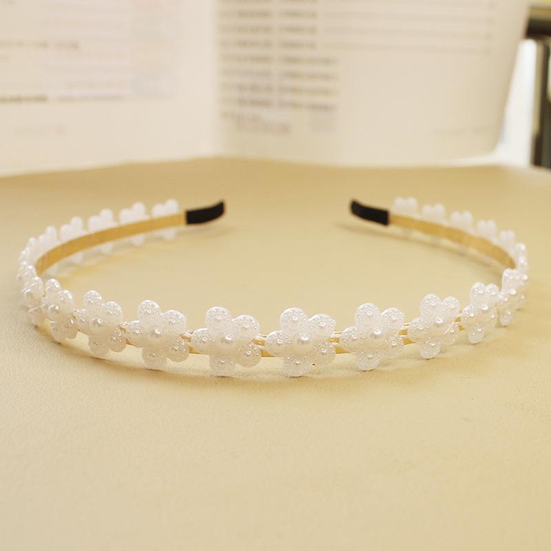 2025 Mori Style Fairy Pearl Headband with Wispy Bangs Hair Clips