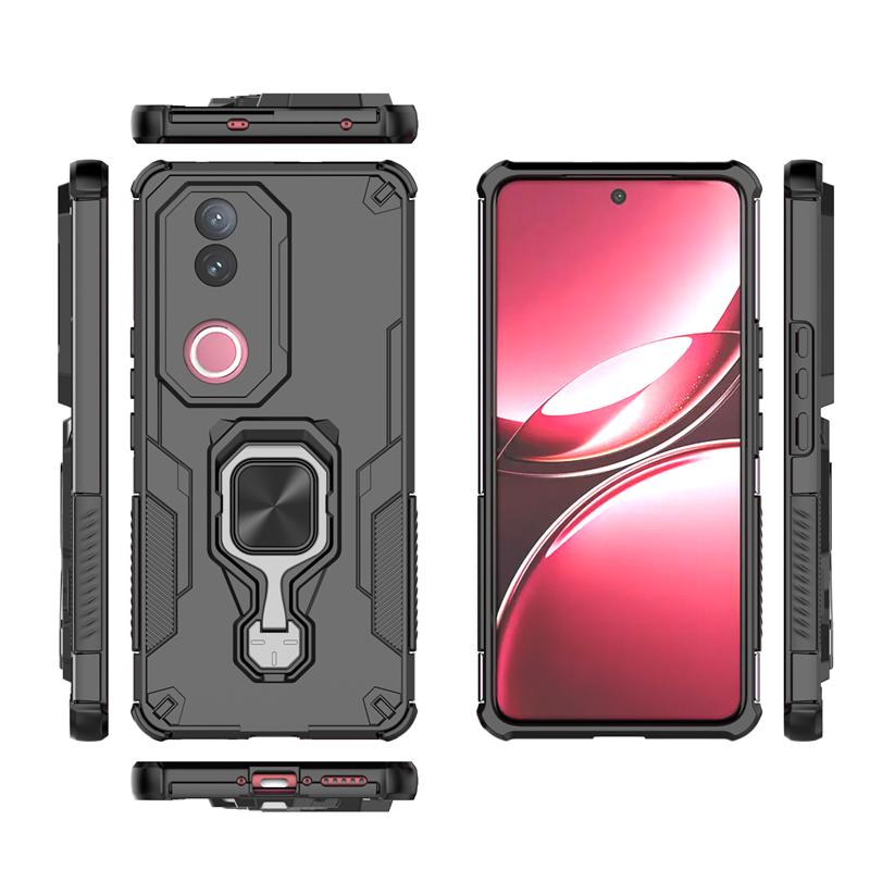 Anti-Slip Phone Case For Vivo V50 Magnetic Suction Stand Phone Holder Armor Back Cover Vivo V50 V50e 5G Case For Vivo V50 Case