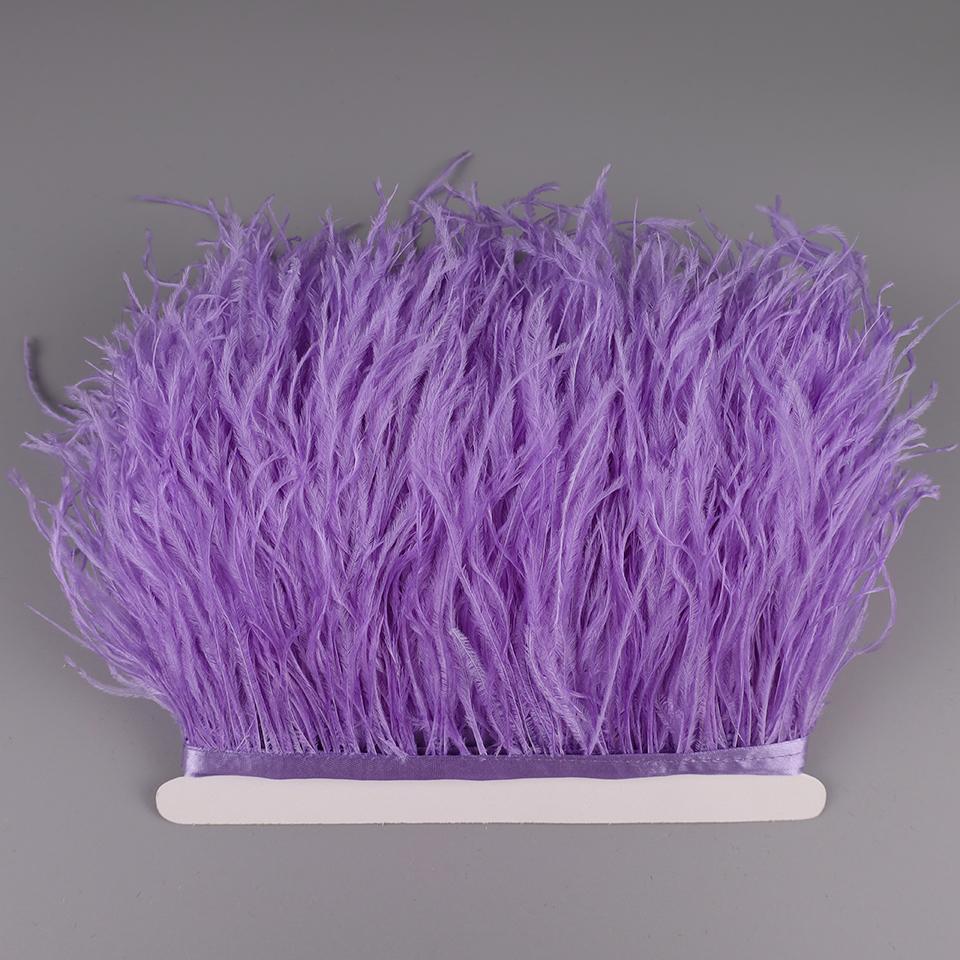2M Pštrosí peří na stuze pro vyšívání šití do šatů ozdobné peří na pásce třásně pro oblečení