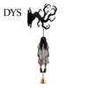 Spooky Entrance Hall Accents Halloween Welcome Sign, Wall Mount 2D Acrylic Hanging Decor with Bell, Door Bell Decorations Gothic Black Cat Creepy