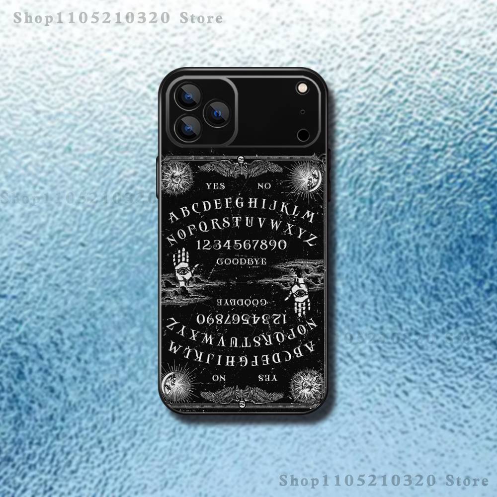 Supernatural Art Ouija Board Phone Case For iPhone 17,16,15,14,13,12,11,Pro Max,XSX,,XR,SE,Mini,8,7,Soft Silicone Black Cover