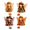 4Pcs Fairy Patchwork DIY Collection Handmade Make Winged Fairies Cloth Figurine Craft Decor & Handmade Present for Beginner