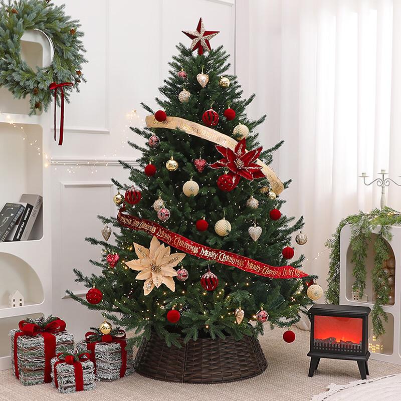 210cm Pre-Lit Christmas Tree with Decor Kit