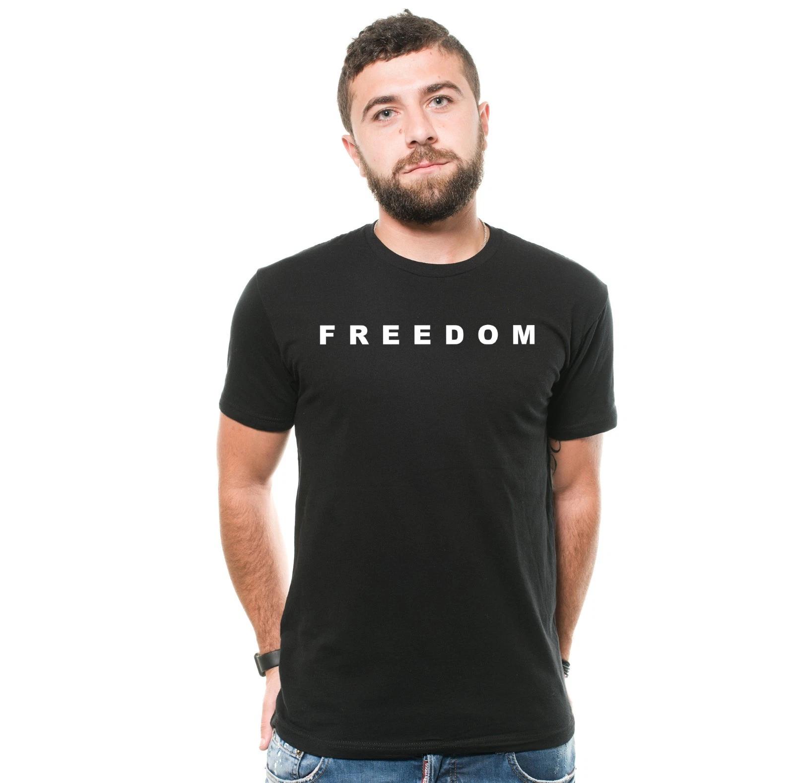 Men s Freedom T-shirt Charlie Kirk Patriotic USA CK Freedom Tee 2XL