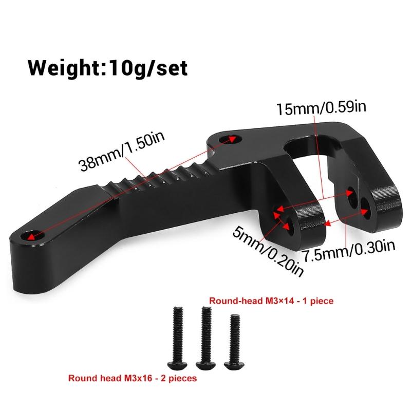 Accuracy Control Metal Roll Bar Mount Anti Crush Stabilizer Bracket Aluminum Thrust Rod Brackets for 1/10 T4