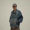 Retro Denim Jacket: Trendy Street Style, High-End Vibe, Cool and Versatile for Couples